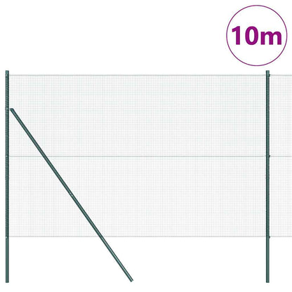 vidaXL Zaunpfosten Grün 10 x 1,6 m (16 x 16 mm Maschenweite)