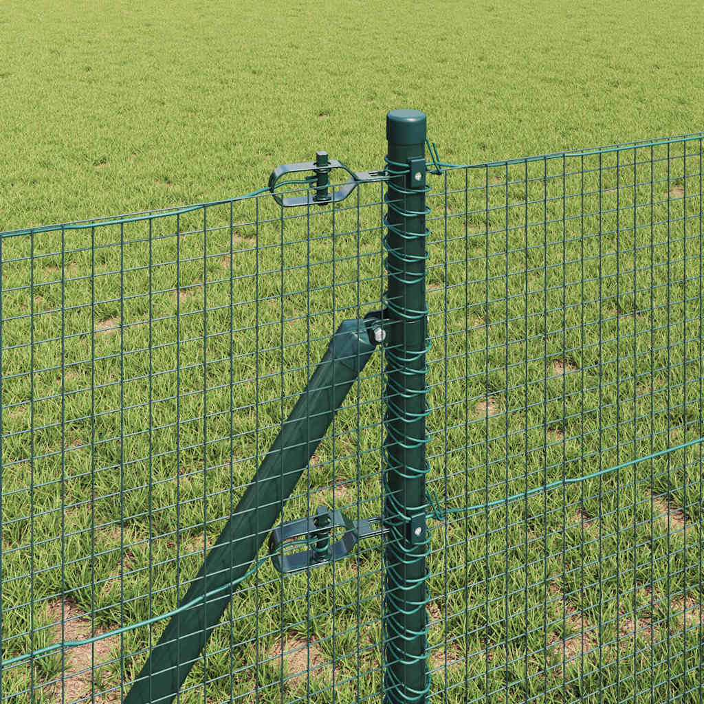 vidaXL Zaunpfosten Grün 25 x 0,5 m (19 x 19 mm Maschenweite) Stahl