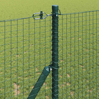 vidaXL Zaunpfosten Grün 25 x 1 m (25 x 25 mm Masche) Stahl