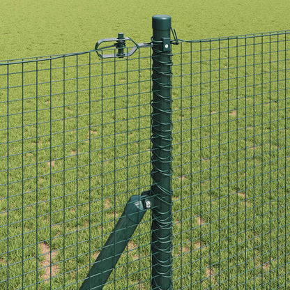 vidaXL Zaunpfosten Grün 50 x 1,2 m (19 x 19 mm Netz) Stahl und PVC
