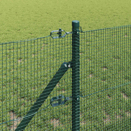 vidaXL Zaunpfosten Grün 100 x 0,6 m (12 x 12 mm Netz) Stahl und PVC
