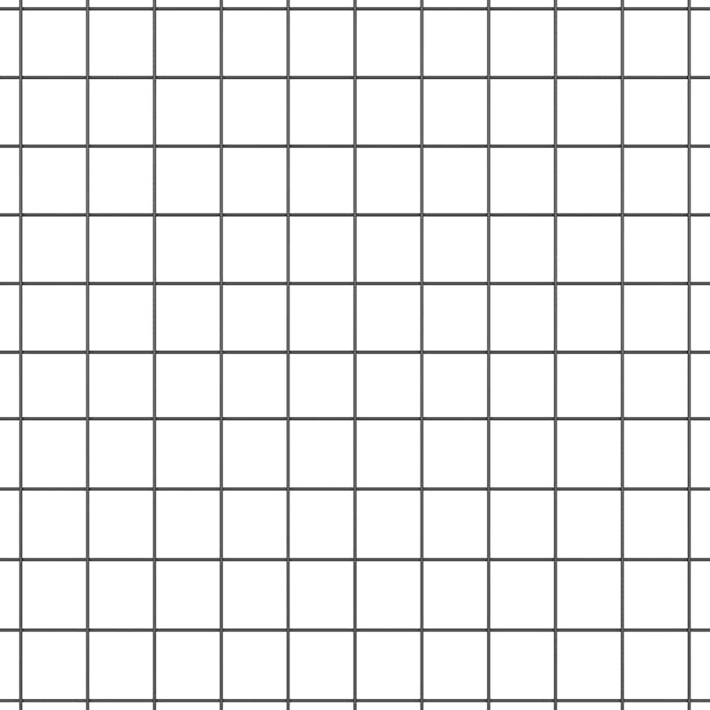 Zaunpfosten Grau 10 x 0,4 m (25 x 25 mm Maschendraht)