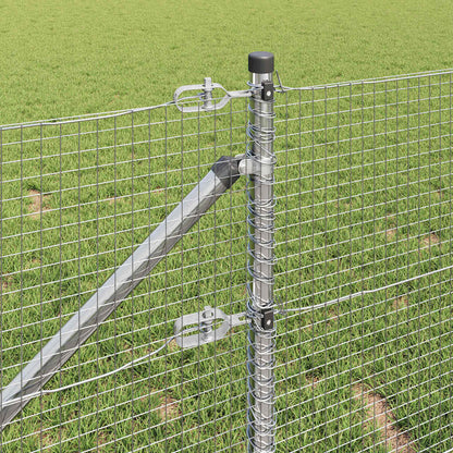 Zaunpfosten Silber 25 x 1 m (19 x 19 mm Draht) Stahl