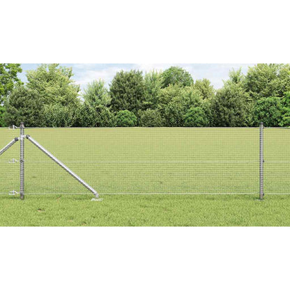 vidaXL Zaunpfosten Silber 50 x 0,5 m (16 x 16 mm Maschen) Stahl