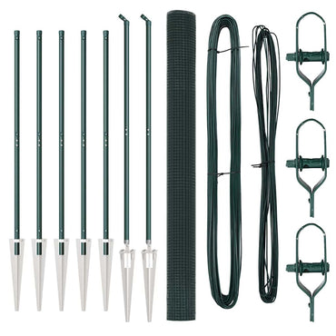 vidaXL Zaunpfosten Grün 10 x 1,6 m (16 x 16 mm Maschenweite)