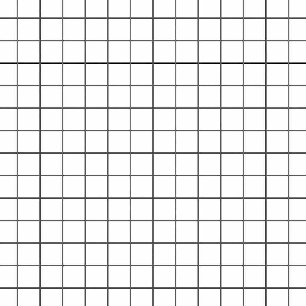 vidaXL Zaunpfosten Grau 10 x 0,5 m (19 x 19 mm Maschen) Stahl