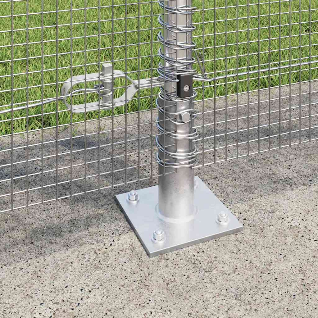 vidaXL Zaunpfosten Silber 10 x 1,2 m (12 x 12 mm Draht) Stahl