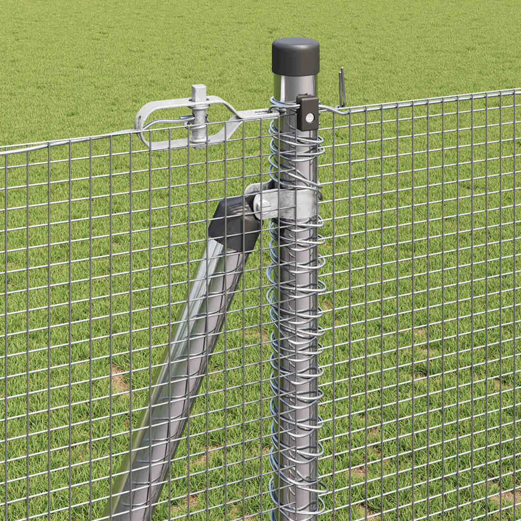 vidaXL Zaunpfosten Silber 10 x 1,2 m (12 x 12 mm Draht) Stahl