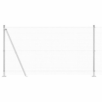 vidaXL Zaunpfosten Silber 10 x 1,2 m (16 x 16 mm Netz) Stahl