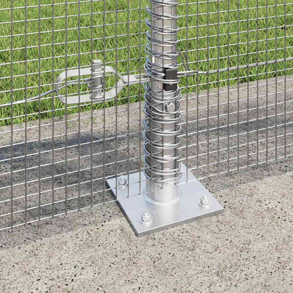 vidaXL Zaunpfosten Silber 25 x 1 m (12 x 12 mm Masche) Stahl