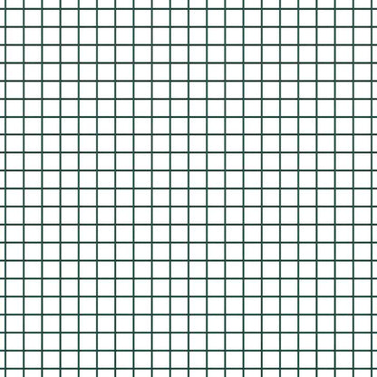 Zaunpfosten Grün 10 x 0,4 m (12 x 12 mm Maschen) Stahl und PVC