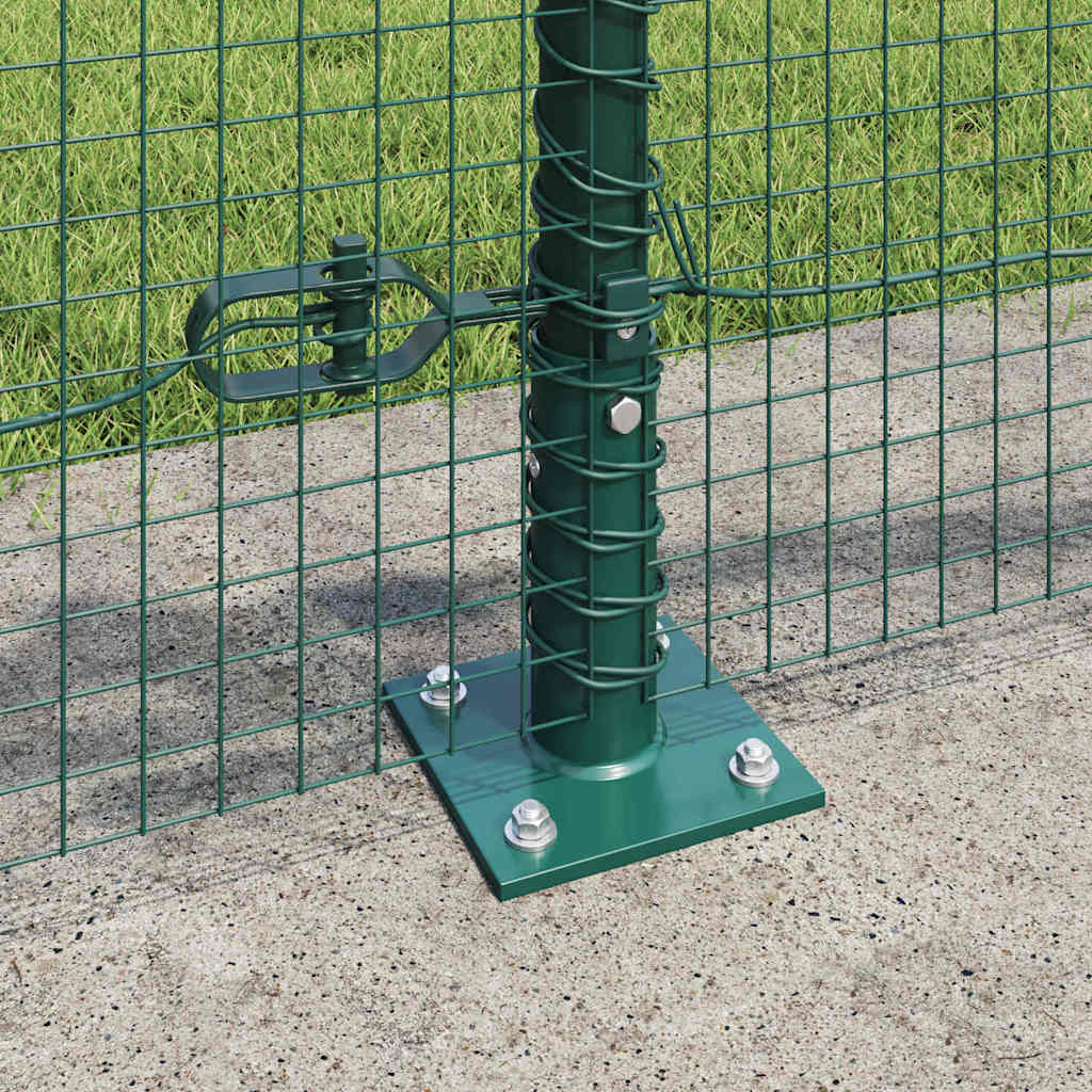 vidaXL Zaunpfosten Grün 10 x 0,5 m (19 x 19 mm Maschen) Stahl