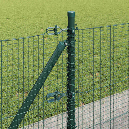 vidaXL Zaunpfosten Grün 10 x 0,5 m (19 x 19 mm Maschen) Stahl