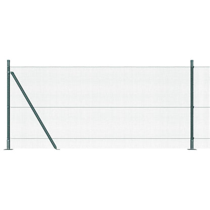 vidaXL Zaunpfosten Grün 10 x 1 m (12 x 12 mm Maschen ) Stahl