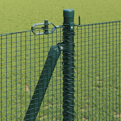 vidaXL Zaunpfosten Grün 10 x 1,2 m (12 x 12 mm Draht) Stahl und PVC