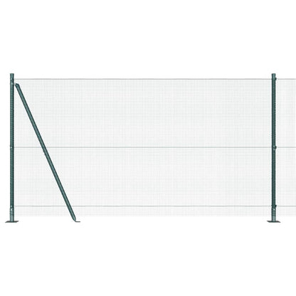 vidaXL Zaunpfosten Grün 10 x 1,2 m (12 x 12 mm Draht) Stahl und PVC