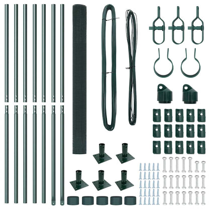 Zaunpfosten Grün 10 x 1,4 m (19 x 19 mm Drahtgewebe)