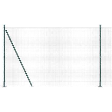 vidaXL Zaunpfosten Grün 10 x 1,6 m (25 x 25 mm Maschenweite)