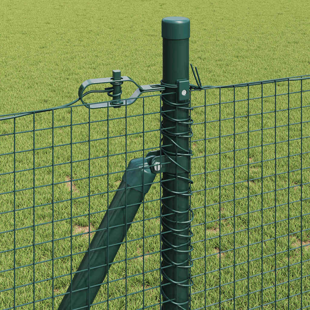 vidaXL Zaunpfosten Grün 25 x 1 m (19 x 19 mm Draht) Stahl