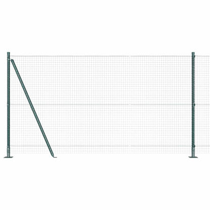 vidaXL Zaunpfosten Grün 25 x 1,2 m (25 x 25 mm Netz) Stahl und PVC
