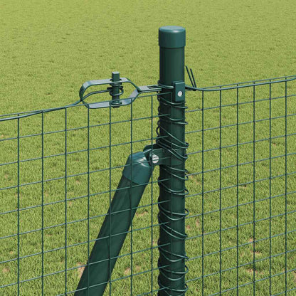 vidaXL Poteau de clôture vert 25 x 1,4 m (mailles de 25 x 25 mm) Acier et PVC