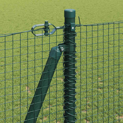 vidaXL Poteau de clôture vert 50 x 1,2 m (treillis 19 x 19 mm) Acier et PVC
