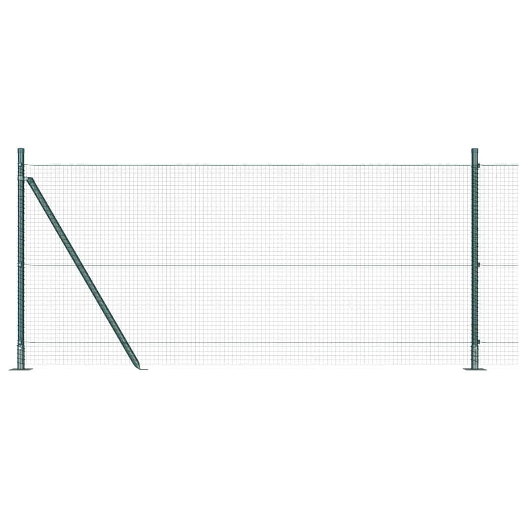 vidaXL Zaunpfosten Grün 100 x 0,8 m (19 x 19 mm Maschenweite)