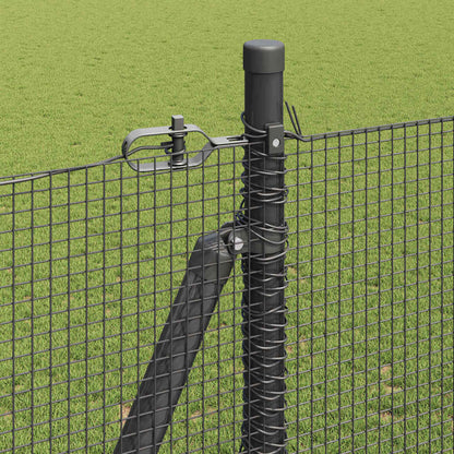 vidaXL Zaunpfosten Grau 10 x 1,6 m (12 x 12 mm Maschenweite)