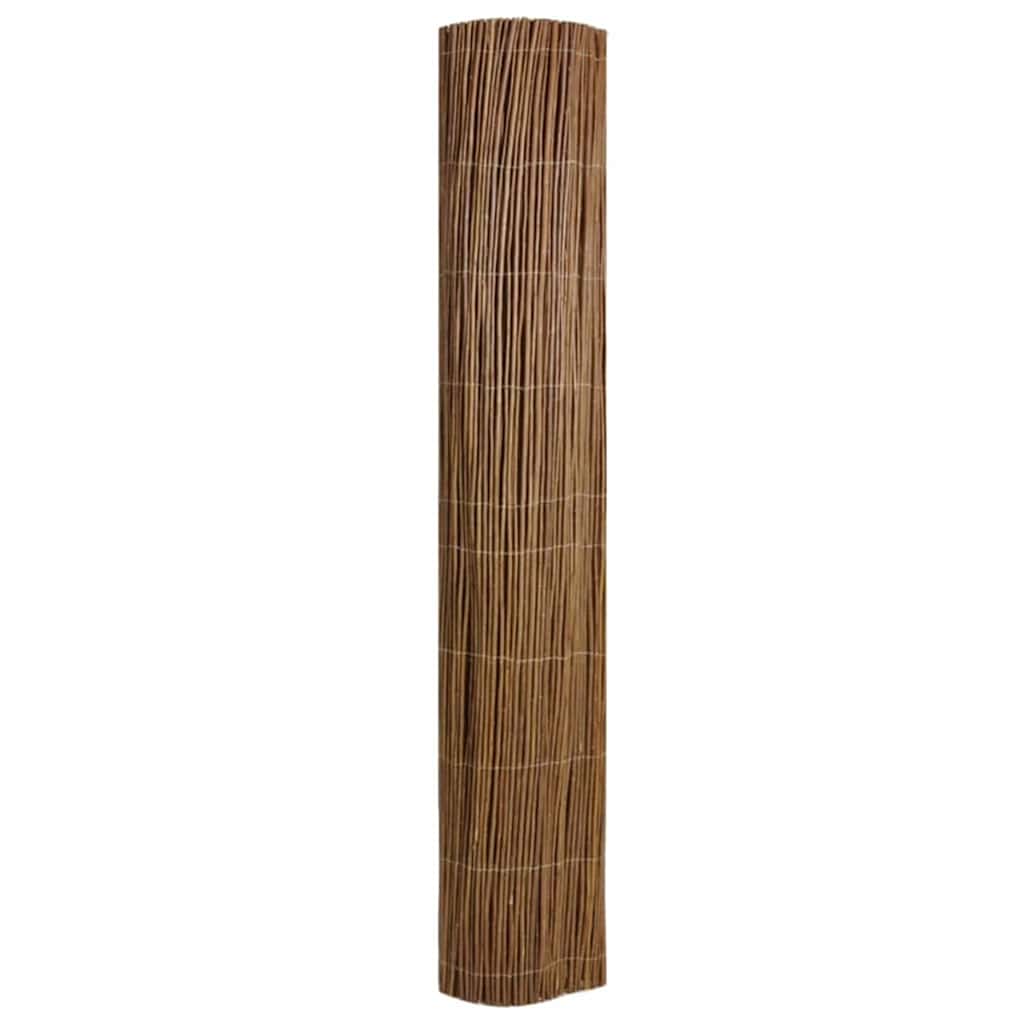 vidaXL Weidenzaun Braun 150 x 500 cm