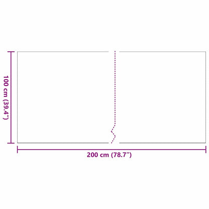 Kunstgras 200 x 100 x 3 cm PP & PE