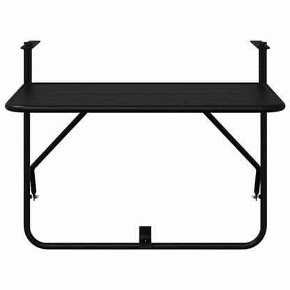 vidaXL Hängender Balkontisch Schwarz 60 x 39 x 65 cm Stahl