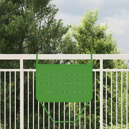 vidaXL Hängender Balkontisch Grün 60 x 39 x 65 cm Stahl