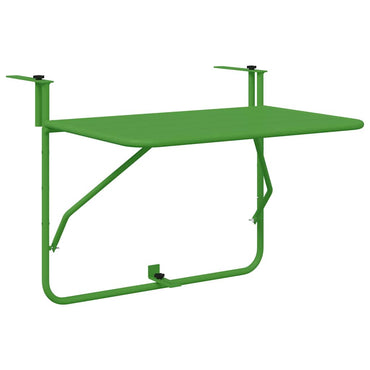 vidaXL Hängender Balkontisch Grün 60 x 39 x 65 cm Stahl