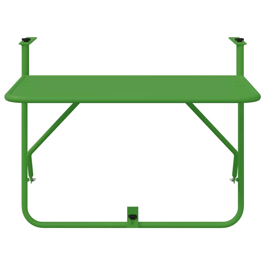 vidaXL Hängender Balkontisch Grün 60 x 39 x 65 cm Stahl