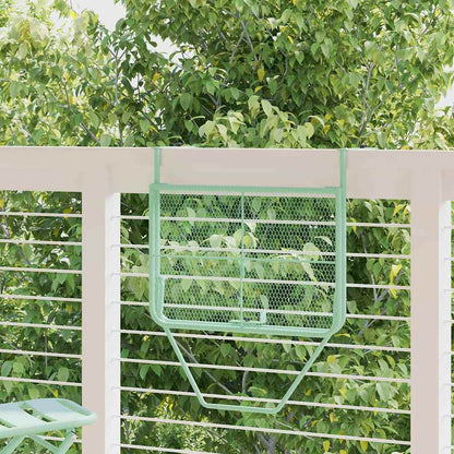 vidaXL Hängender Balkontisch Minzgrün 60 x 39 x 65 cm Stahl