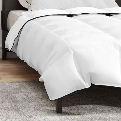 vidaXL Couette d'hiver blanche 140 x 220 cm Plumes