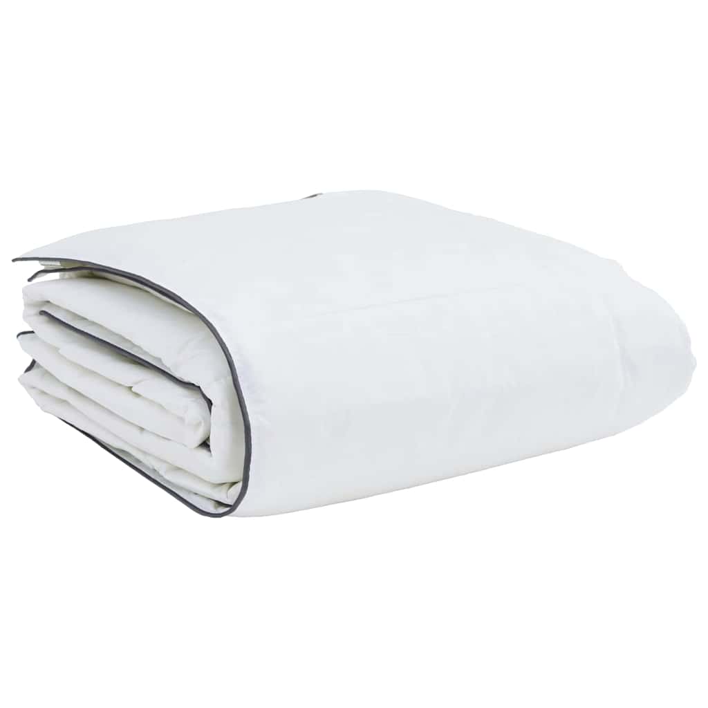 vidaXL Couette d'hiver blanche 140 x 220 cm Plumes