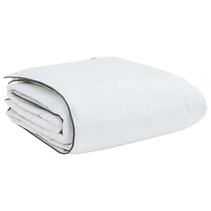 vidaXL Couette d'hiver blanche 140 x 220 cm Plumes