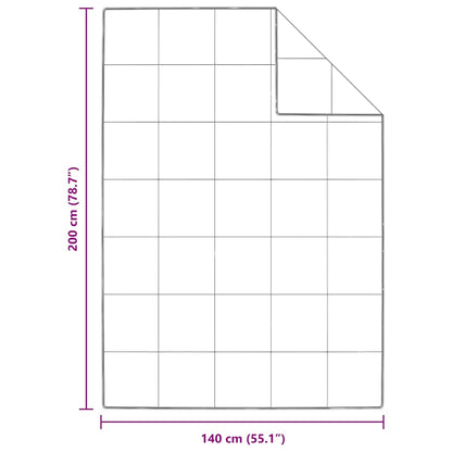 vidaXL Sommerdecke Weiß 140 x 200 cm Feder