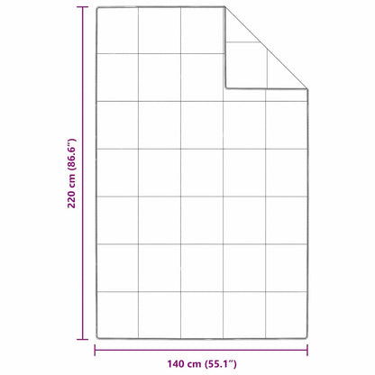 Sommerdecke Weiß 140 x 220 cm Feder