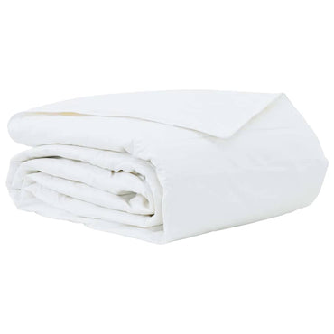 vidaXL Sommerdecke Weiß 240 x 260 cm Feder