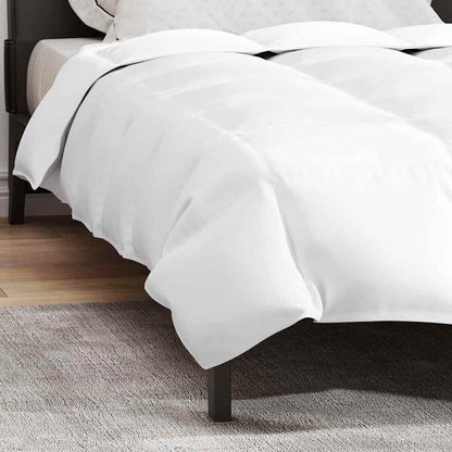 vidaXL Bettdecke Weiß 135 x 220 cm Feder