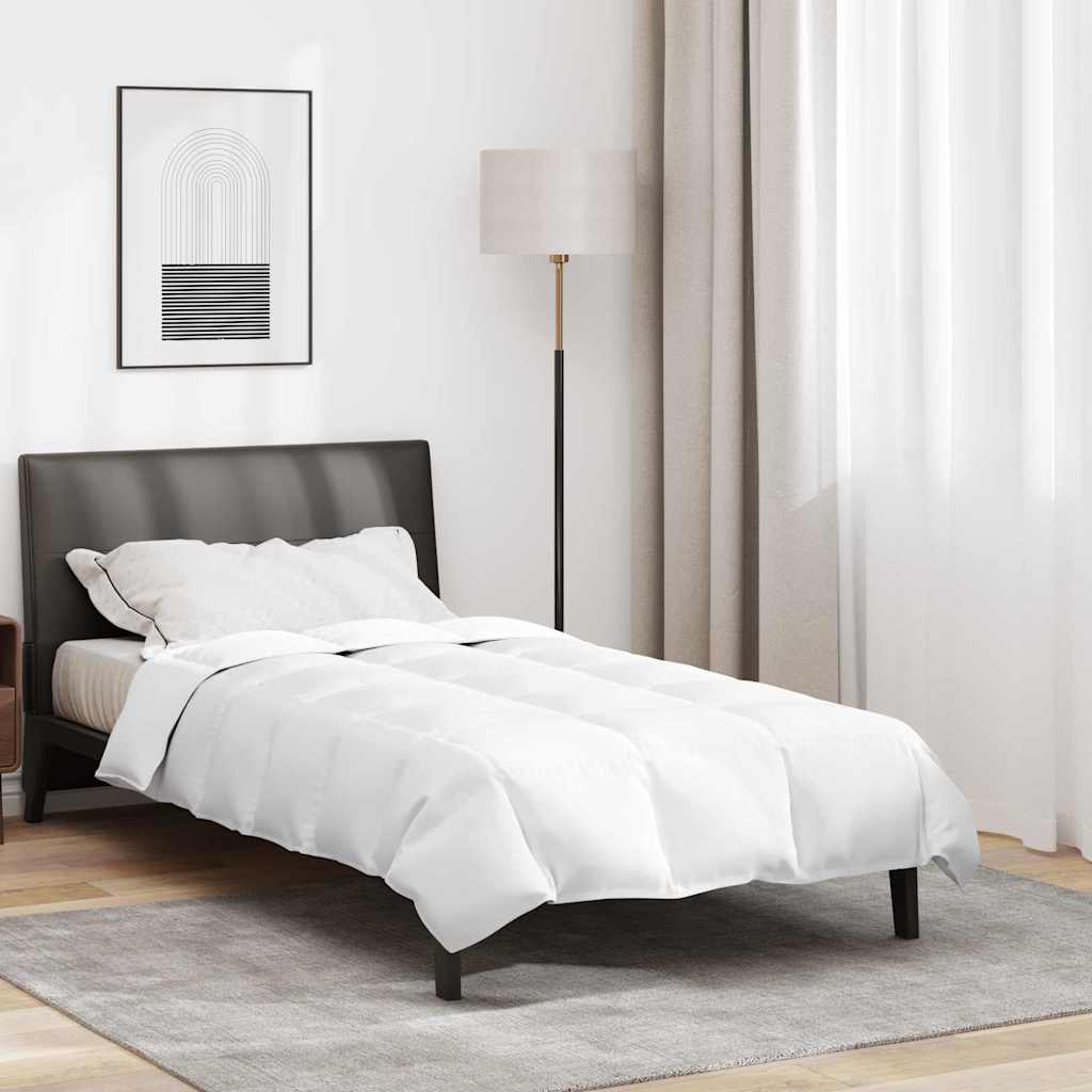 vidaXL Bettdecke Weiß 135 x 220 cm Feder