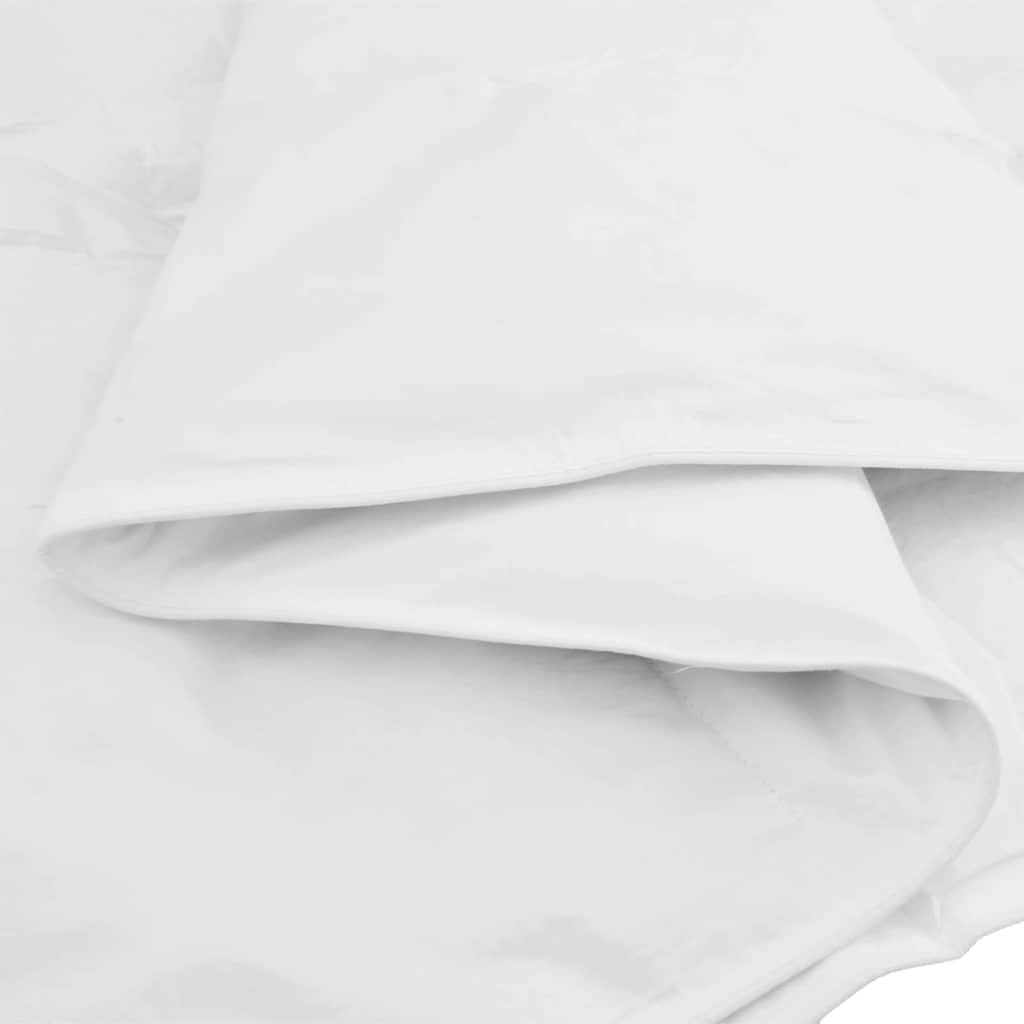 vidaXL Bettdecke Weiß 155 x 220 cm Feder
