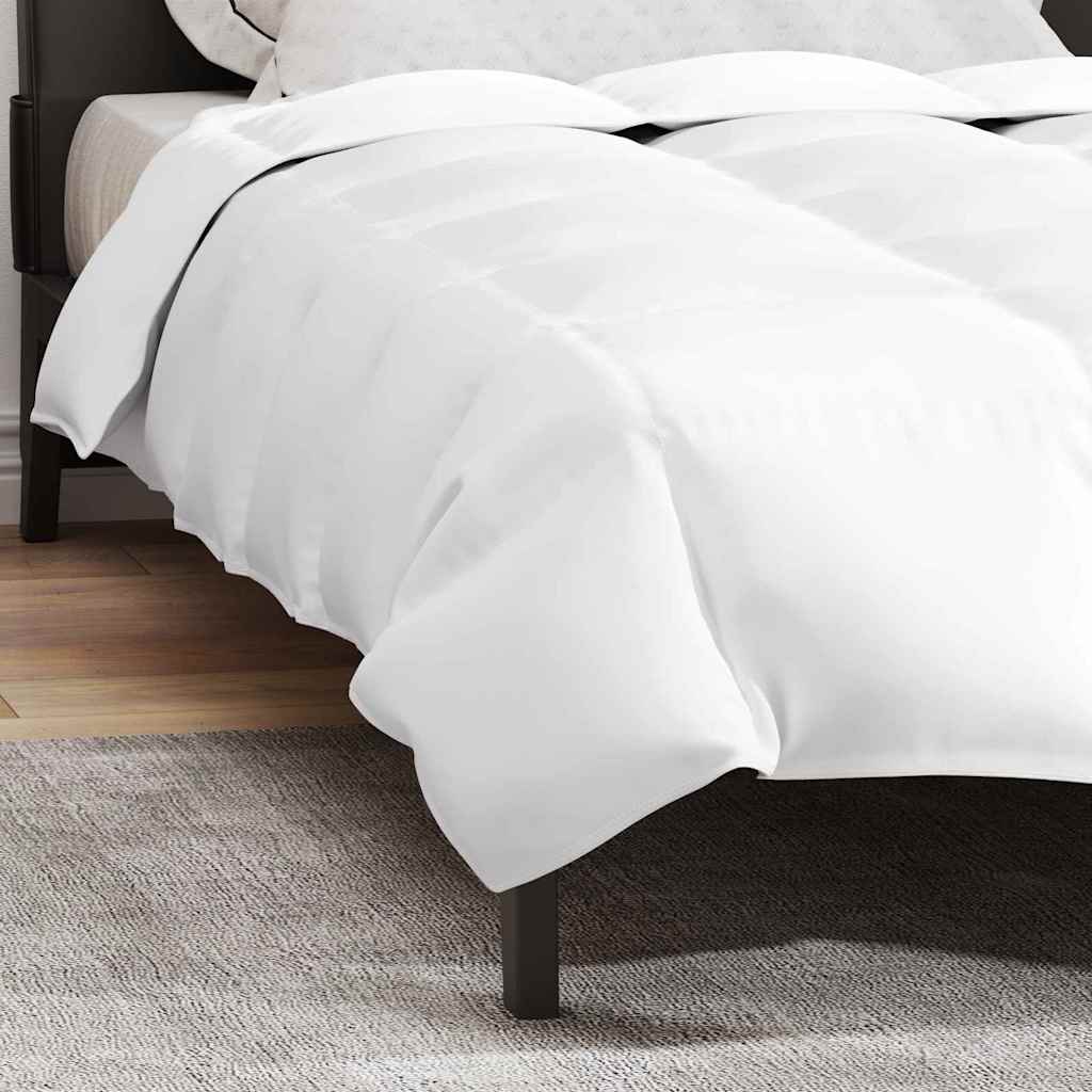 vidaXL Bettdecke Weiß 155 x 220 cm Feder