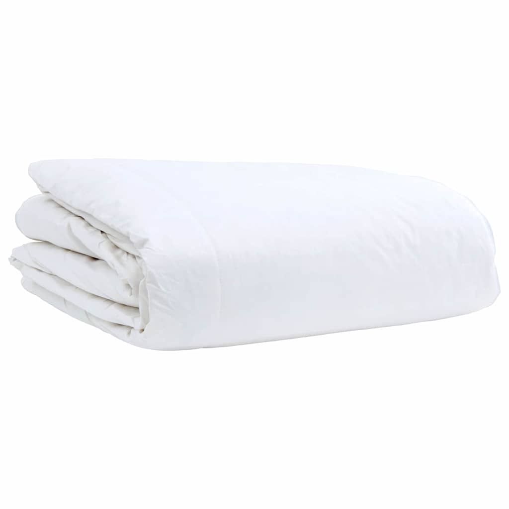 vidaXL Bettdecke Weiß 155 x 220 cm Feder