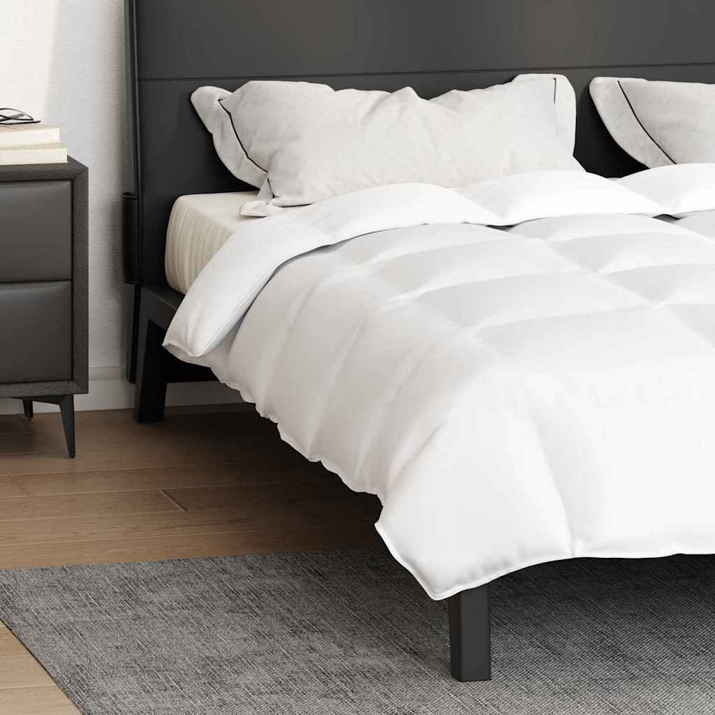 vidaXL Bettdecke Weiß 200 x 220 cm Feder