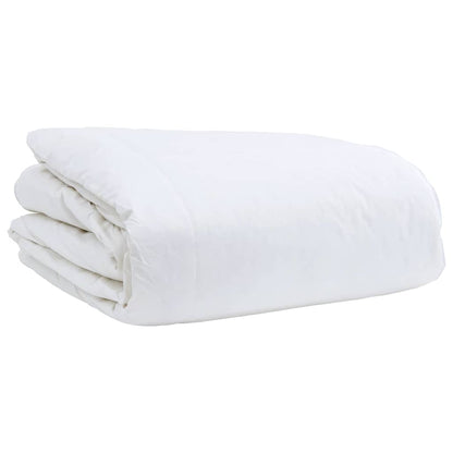 vidaXL Bettdecke Weiß 200 x 220 cm Feder