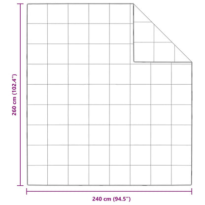Bettdecke Weiß 240 x 260 cm Feder