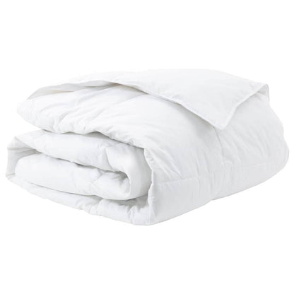 vidaXL Winterbettdecke Weiß 240 x 200 cm Feder